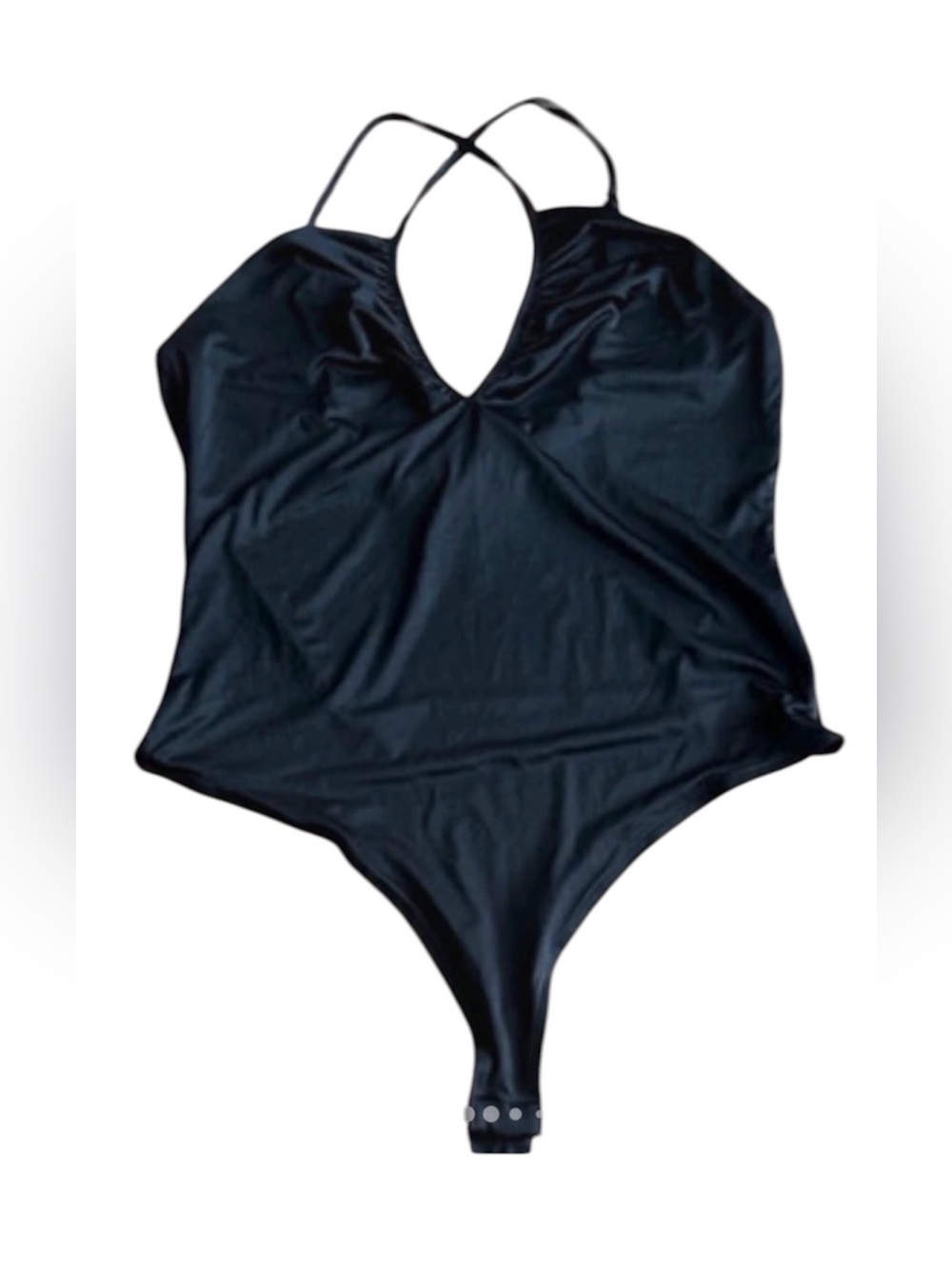H & M Black Strappy Bodysuit